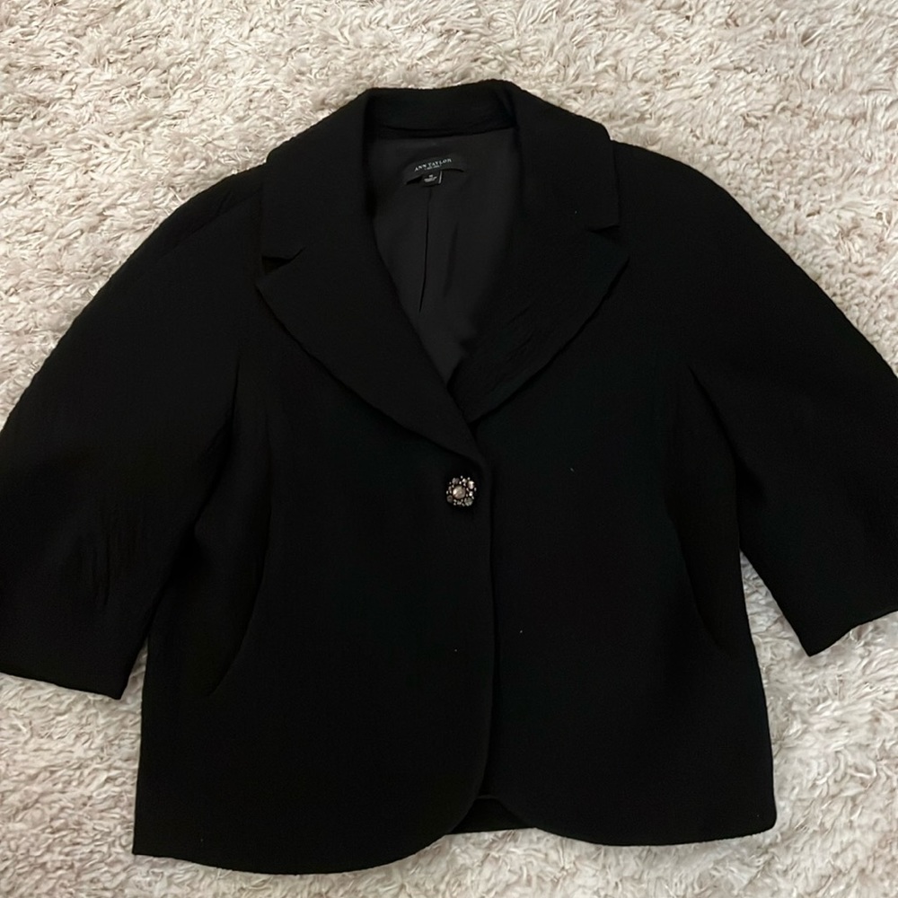 Ann Taylor Black Blazer for the Holidays